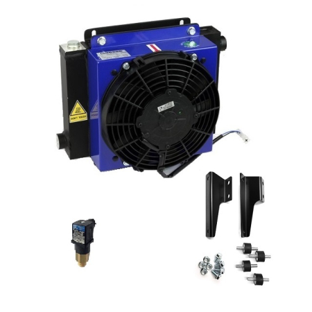 Racitor ulei hidraulic pe baza de aer, cu ventilator, 160 l/min, 12V [4]