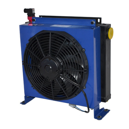 Produse EmagMarketplace - Racitor ulei hidraulic pe baza de aer, cu ventilator, 80 l/min, 24V