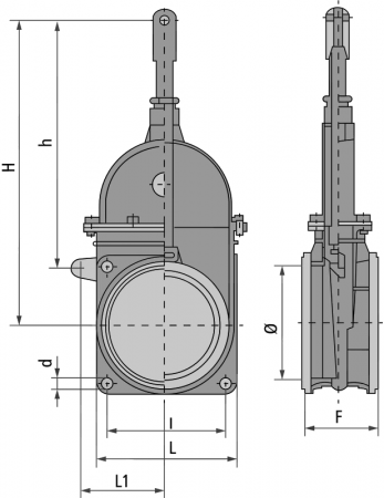 Robinet din alama 6" pentru vidanje R6C-EMH [1]