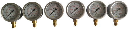 Set 6 manometre, 2 furtunuri si 7 adaptoare pentru diagnoza presiunilor din sisteme hidraulice [3]