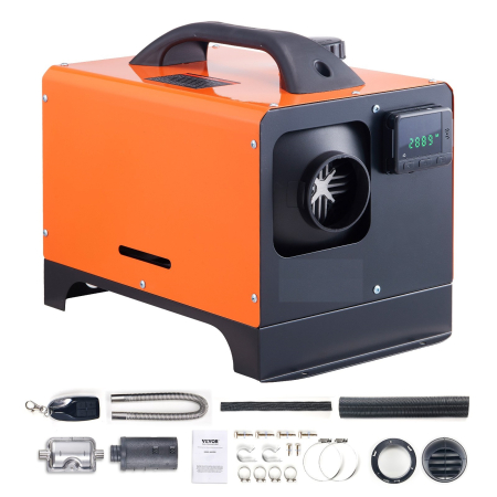 Siroco diesel pentru incalzire interioara alimentat la 12Vcc, putere 8KW, cu LCD si telecomanda, pentru masini si campere [2]