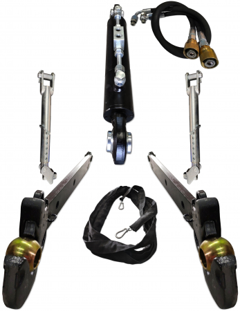 Accesorii Utilaje Constructii - Sistem prindere in 3 puncte cu tije, stabilizatori si cilindru hidraulic pentru tractor