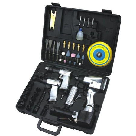 Produse EmagMarketplace - Trusa de scule pneumatice EMH 50 piese si carcasa protectie