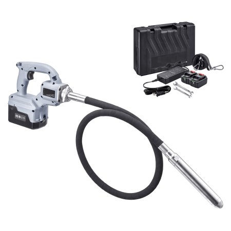 Vibrator de beton portabil 15500 vpm cu tija diametru 32 mm [1]