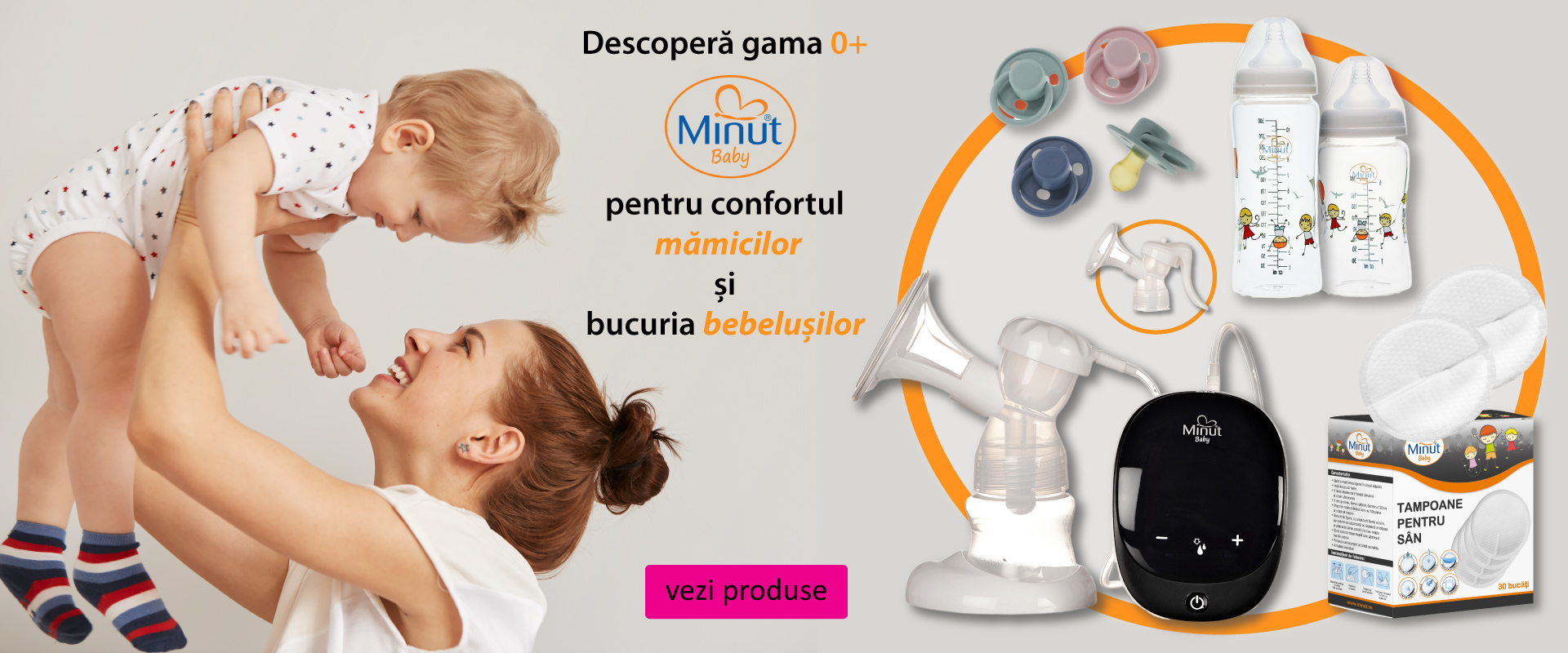 Pompe san, biberoane, accesorii bebelusi