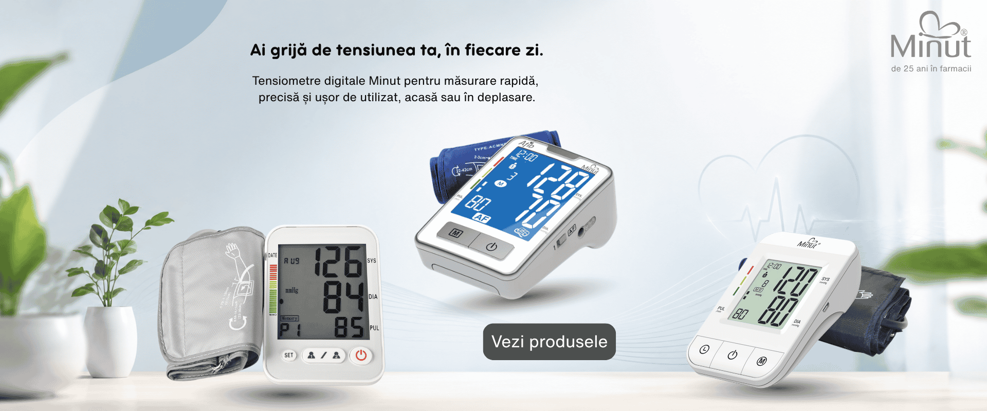 Tensiometre digitale pentru brat Minut