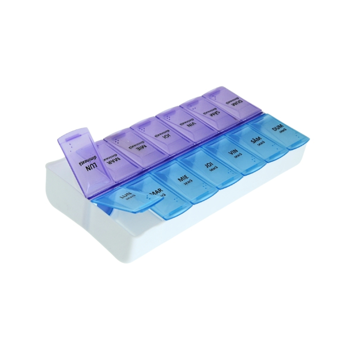 Organizator Medicamente Săptămânal 14 Compartimente Minut [4]