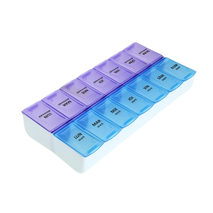 Organizator Medicamente Săptămânal 14 Compartimente Minut [3]