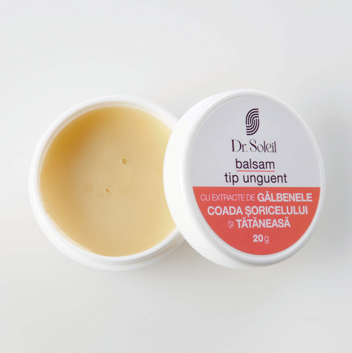 Balsam tip unguent cu extracte de Gălbenele, Coada Șoricelului și Tătăneasă Dr. Soleil, 20g [2]
