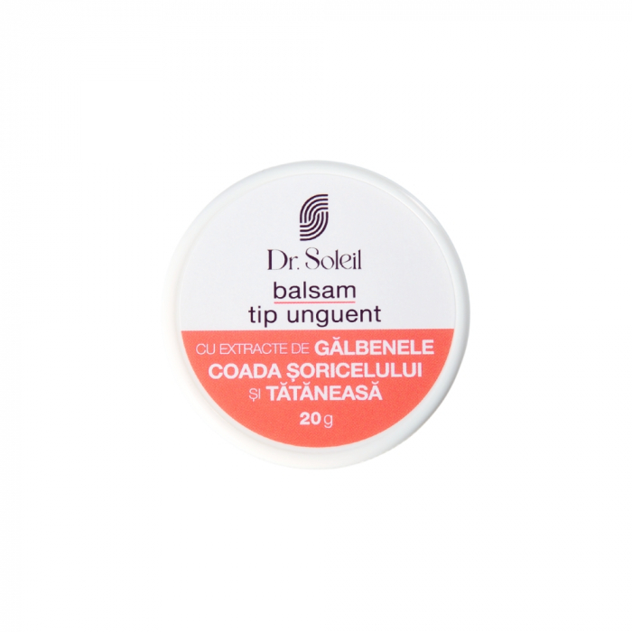 Balsam tip unguent cu extracte de Gălbenele, Coada Șoricelului și Tătăneasă Dr. Soleil, 20g [1]