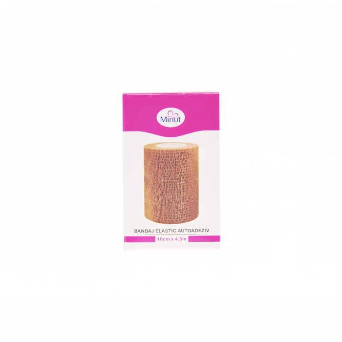 Bandaj elastic autoadeziv Minut, bej 10 cm x 4.5 m [2]
