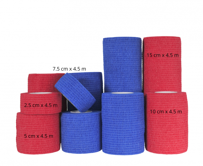 Bandaj elastic autoadeziv Minut, rosu 2.5 cm x 4.5 m [3]
