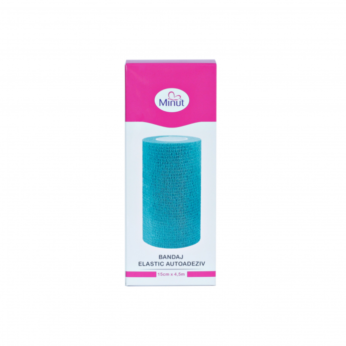 Bandaj elastic autoadeziv Minut verde 15 cm x 4.5 m [2]