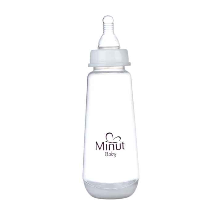 Biberon Minut Baby cu tetina silicon 3+, 250 ml [2]