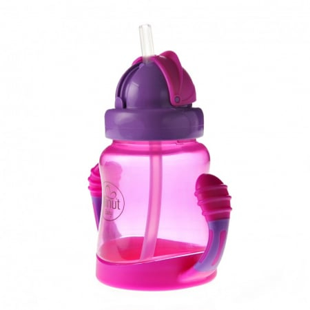 Cana anticurgere cu manere si pai silicon, 210 ml, 6+ [4]