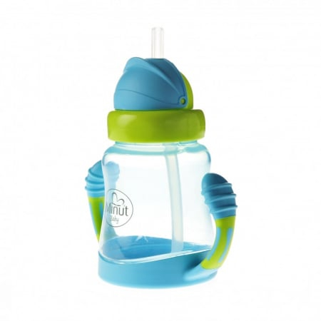 Cana anticurgere cu manere si pai silicon, 210 ml, 6+ [4]