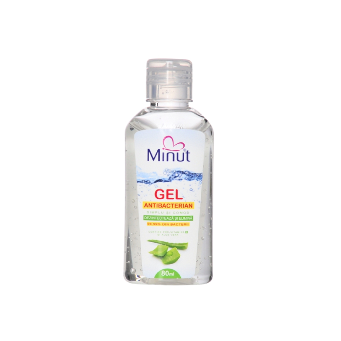 Gel antibacterian cu Aloe Vera, biocid, Minut, 80 ml [4]