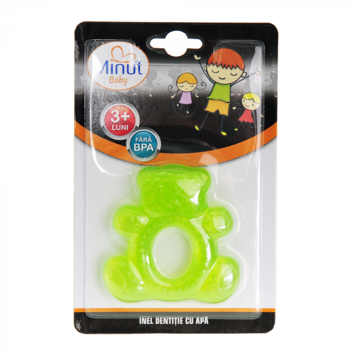Inel dentitie cu apa, ursulet Minut Baby [2]