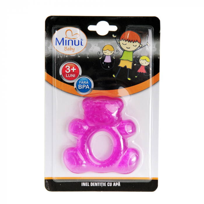 Inel dentitie cu apa, ursulet Minut Baby [2]