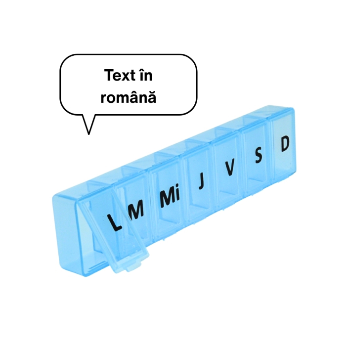 Organizator Medicamente Săptămânal 7 Compartimente Minut [4]