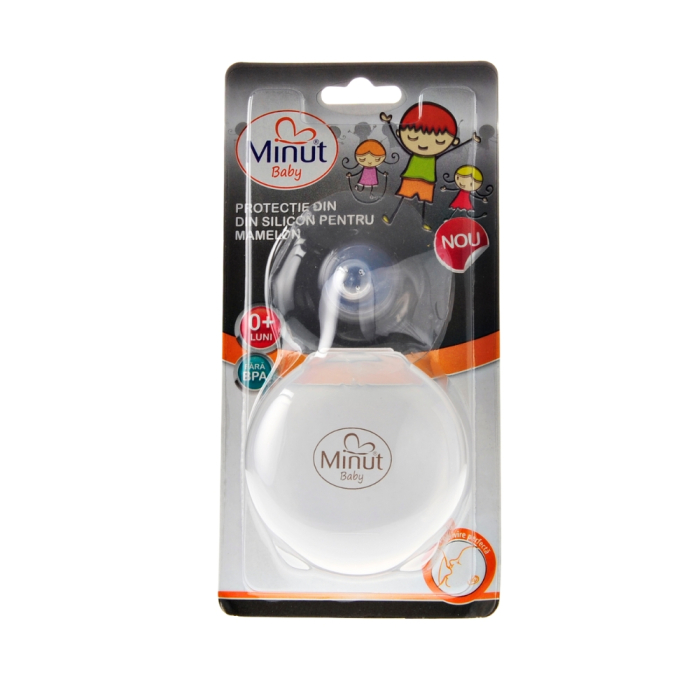 Protectii silicon Minut Baby pentru mamelon, 2 buc /cutie [6]