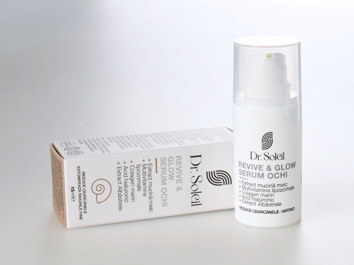 Serum ochi cu mucina melc Revive & Glow Dr. Soleil, 15 ml [4]