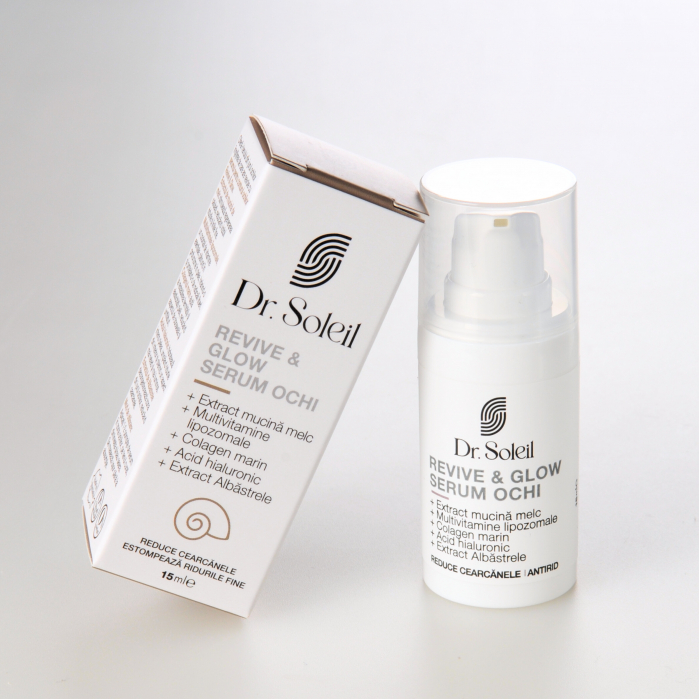 Serum ochi cu mucina melc Revive & Glow Dr. Soleil, 15 ml [7]