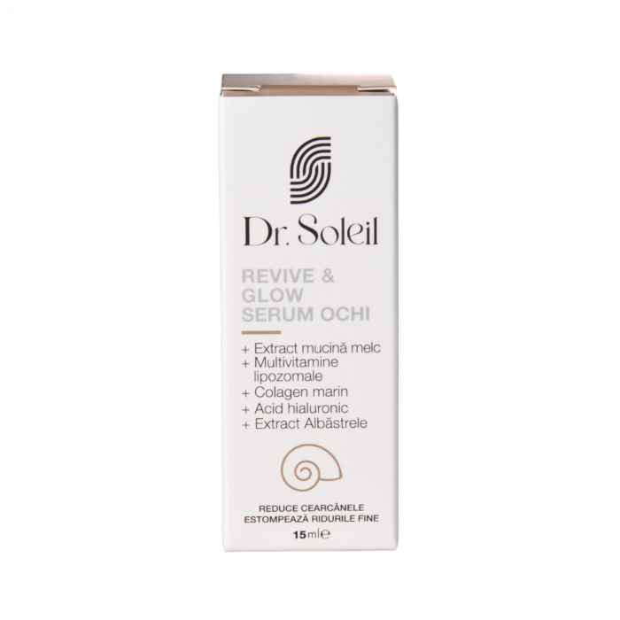 Serum ochi cu mucina melc Revive & Glow Dr. Soleil, 15 ml [2]