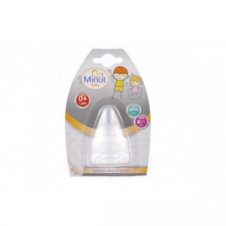 Set 2 tetine Minut Baby silicon, 3+ [2]