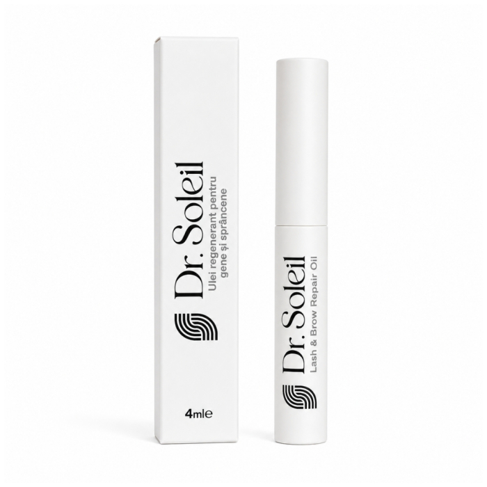 Ulei regenerant gene și sprâncene, cu uleiuri nutritive, Vitamina E, 4ml Dr. Soleil [5]