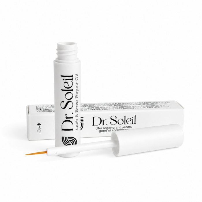 Ulei regenerant gene și sprâncene, cu uleiuri nutritive, Vitamina E, 4ml Dr. Soleil [2]