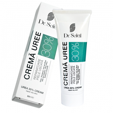 Tratamente ingrijire corp - Cremă Uree 30% cu Unt de Shea, Ulei de măsline, Aloe Vera și Extract Lavandă, 50 ml