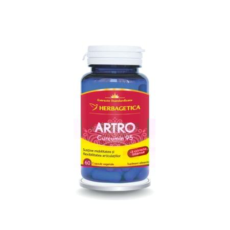 Vitamine si suplimente - Artro Curcumin95, 60 capsule - Herbagetica