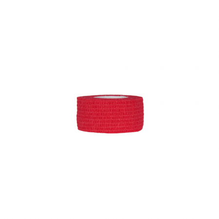 Produse recuperare sportiva - Bandaj elastic autoadeziv Minut, rosu 2.5 cm x 4.5 m