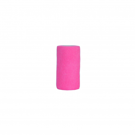 Produse recuperare sportiva - Bandaj elastic autoadeziv Minut, roz 10 cm x 4.5 m