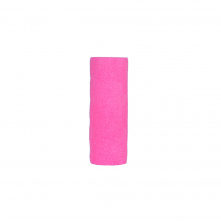 Produse recuperare sportiva - Bandaj elastic autoadeziv Minut, roz 15 cm x 4.5 m