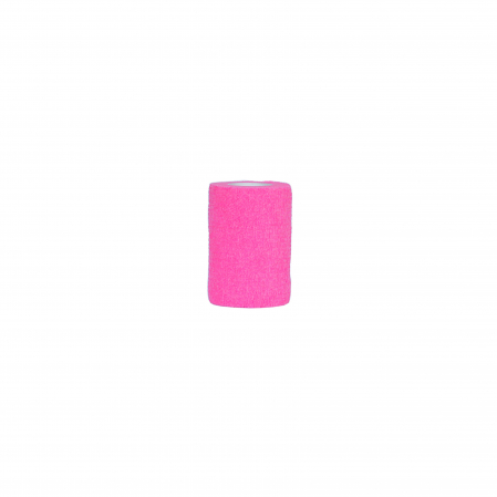Produse recuperare sportiva - Bandaj elastic autoadeziv Minut, roz 7.5 cm x 4.5 m