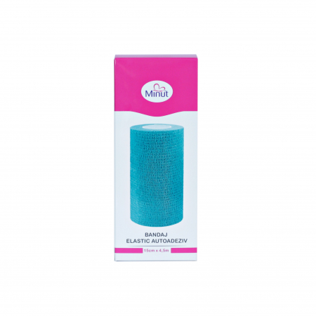 Bandaj elastic autoadeziv Minut verde 15 cm x 4.5 m [1]