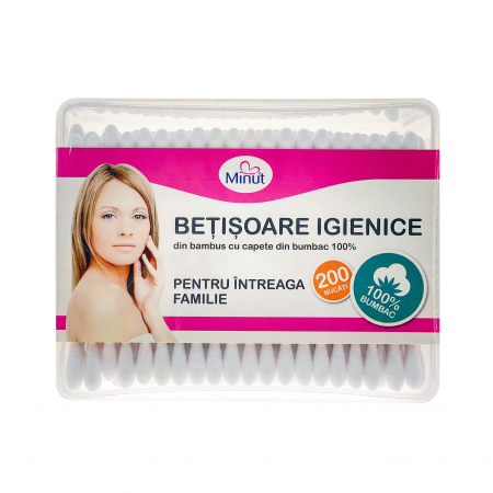 Produse demachiere si curatare - Betisoare igienice Minut - 200buc/cutie