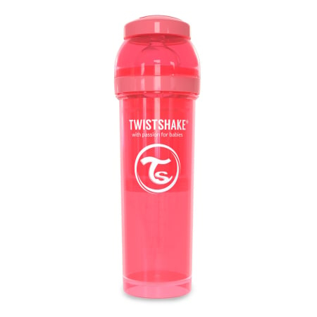 Biberoane, tetine si accesorii - Biberon anticolici cu recipient lapte praf Twistshake, 330 ml