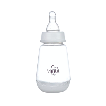 Biberon Minut Baby cu tetina silicon 0+ 150 ml [1]