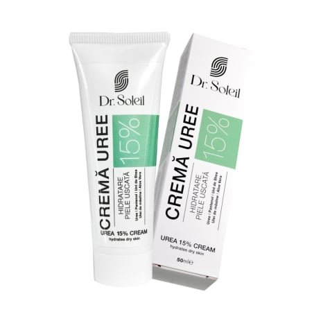 Cremă Uree 15% cu Pantenol, Unt de Shea, Ulei de măsline și Aloe Vera, 50 ml [1]