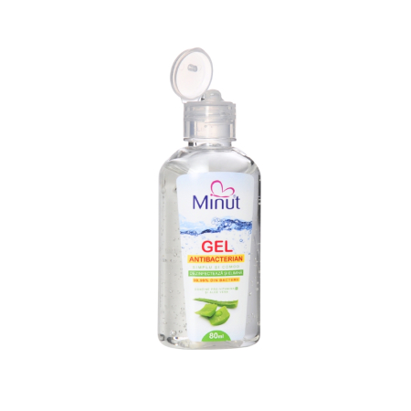 Gel antibacterian cu Aloe Vera, biocid, Minut, 80 ml [2]