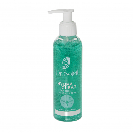 Produse demachiere si curatare - Hydra Clear Gel pentru curatarea fetei Dr. Soleil, 200 ml