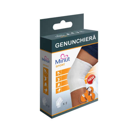 Genunchieră elastică, 2 buc/cutie, mărime S, Minut [1]