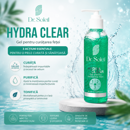 Hydra Clear Gel pentru curatarea fetei Dr. Soleil, 200 ml [1]