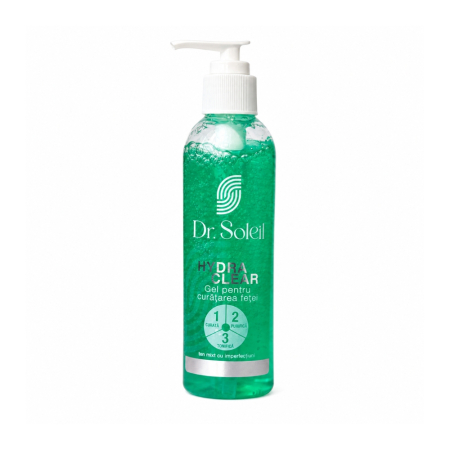Produse demachiere si curatare - Hydra Clear Gel pentru curatarea fetei Dr. Soleil, 200 ml