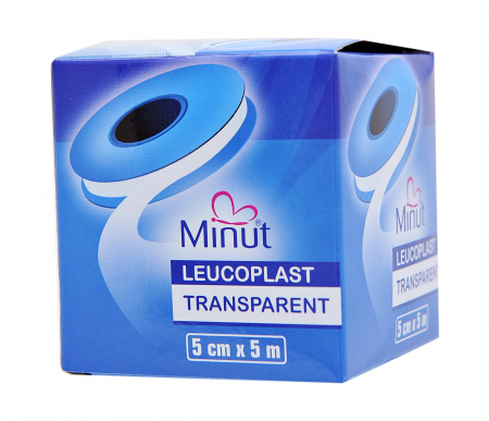 Consumabile sanitare - Leucoplast transparent Minut 5 cm x 5 m
