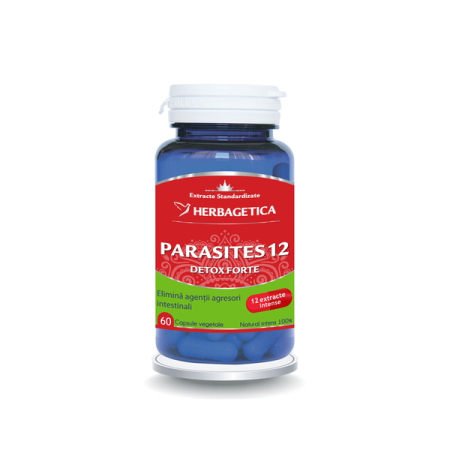 Vitamine si suplimente - Parasites 12, 60 capsule - Herbagetica