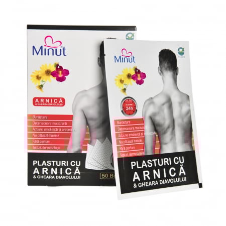 Plasturi - Plasture cu arnica si gheara diavolului, 9x14 cm